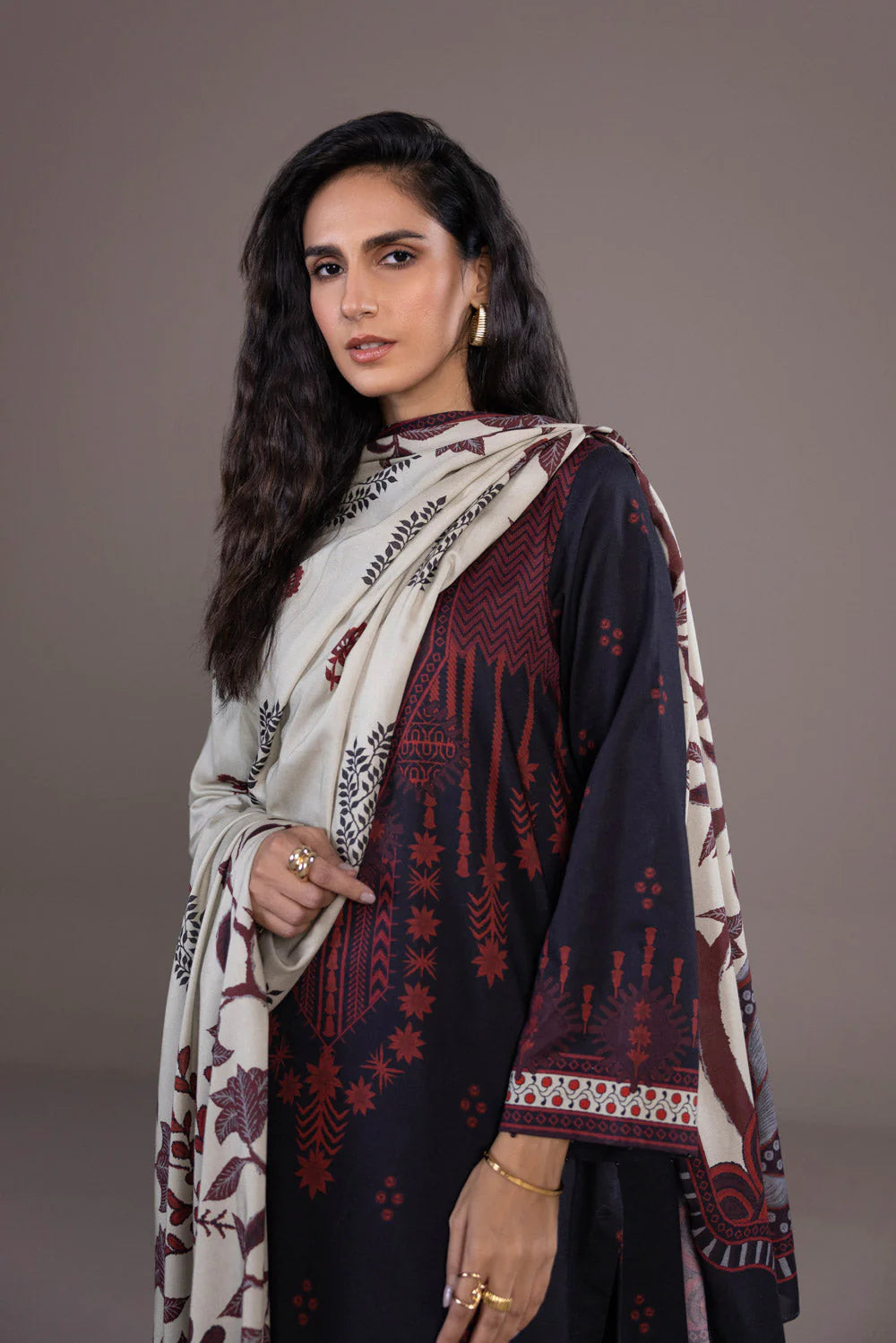 Sapphire | Unstitched 3Pc Printed Blended Linen | U3-DAY23V9-18