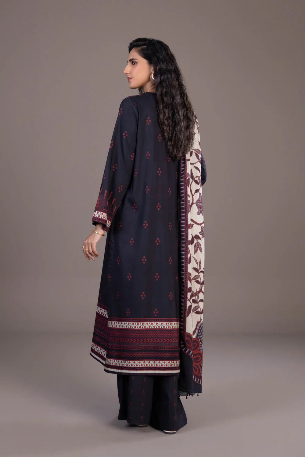 Sapphire | Unstitched 3Pc Printed Blended Linen | U3-DAY23V9-18
