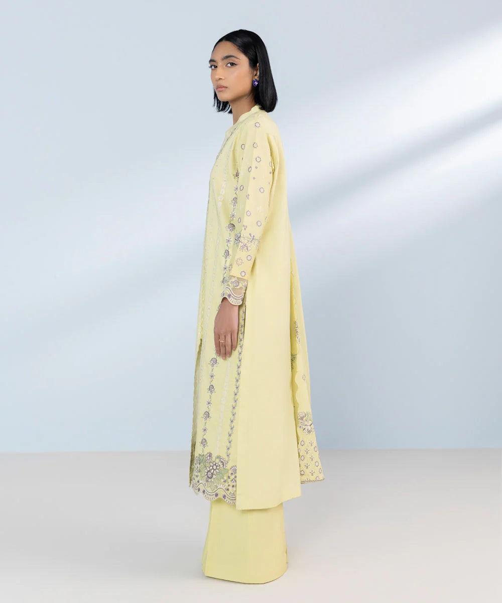 SAPPHIRE | UNSTITCHED 3 PIECE EMBROIDERED LAWN SUIT