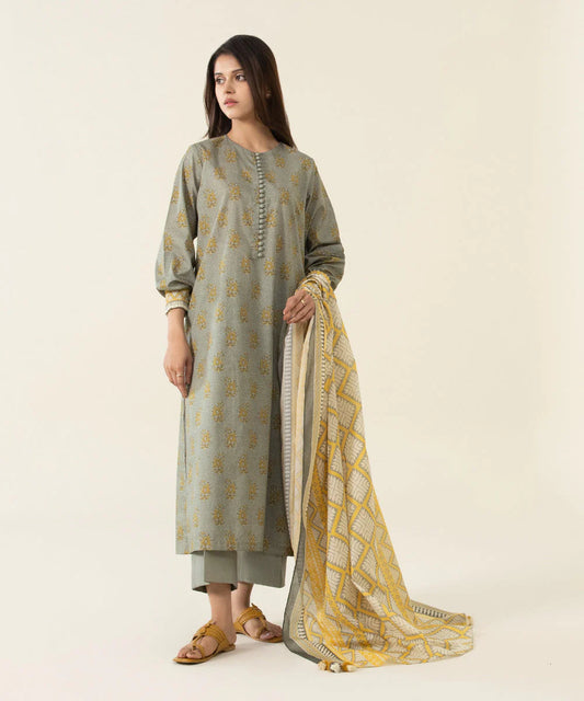 Sapphire | Unstitched 3Pc Printed Lawn Suit | U3P-DY23V4-19R