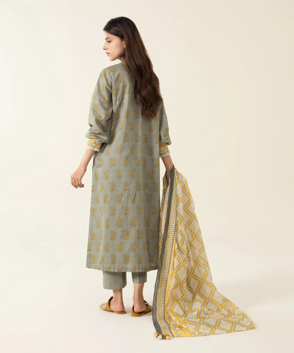 Sapphire | Unstitched 3Pc Printed Lawn Suit | U3P-DY23V4-19R