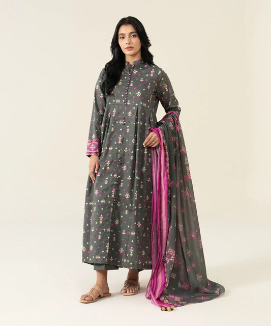 Sapphire | Unstitched 3Pc Printed Lawn Suit | U3P-DY23V4-20-R