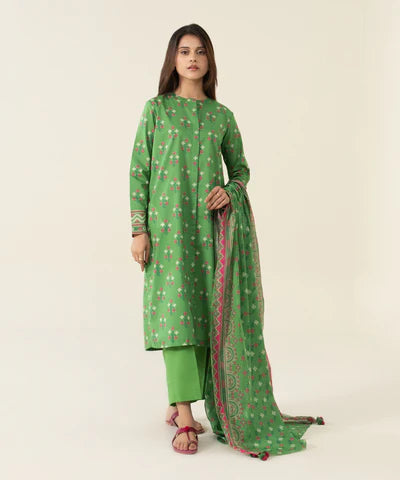 Sapphire | Unstitched 3Pc Printed Lawn Suit | U3P-DY23V4-21-R