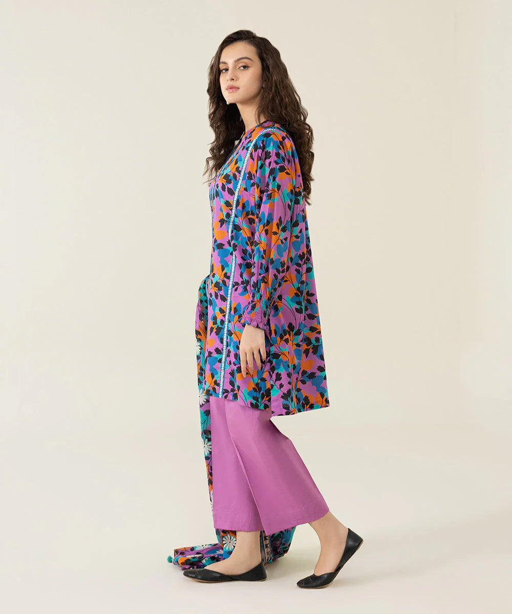Sapphire | Unstitched 3Pc Printed Lawn Suit | U3P-DY23V4-26R