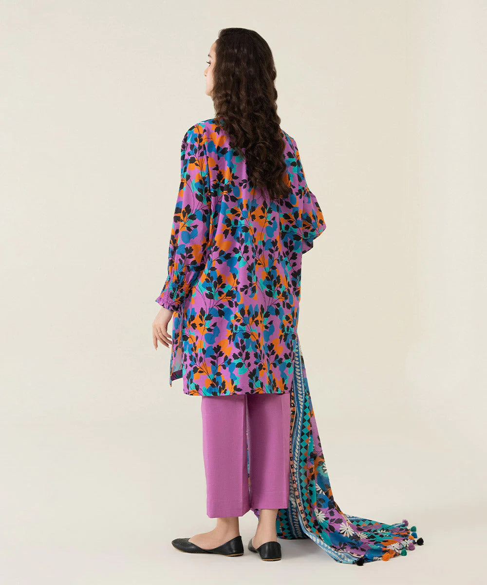 Sapphire | Unstitched 3Pc Printed Lawn Suit | U3P-DY23V4-26R
