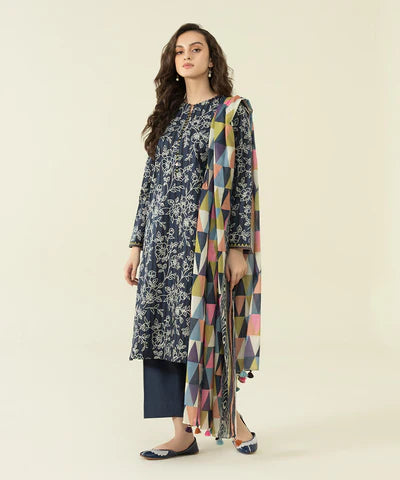Sapphire | Unstitched 3Pc Printed Lawn Suit | U3P-DY23V4-29-R