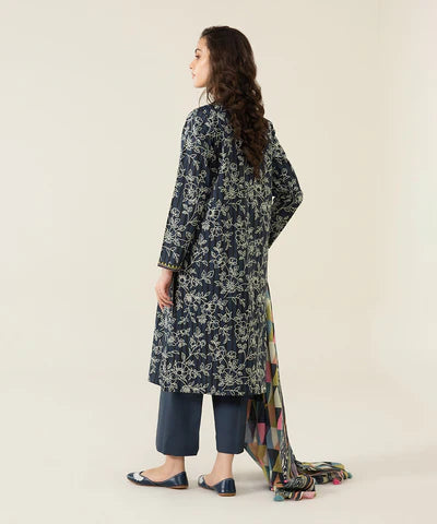 Sapphire | Unstitched 3Pc Printed Lawn Suit | U3P-DY23V4-29-R
