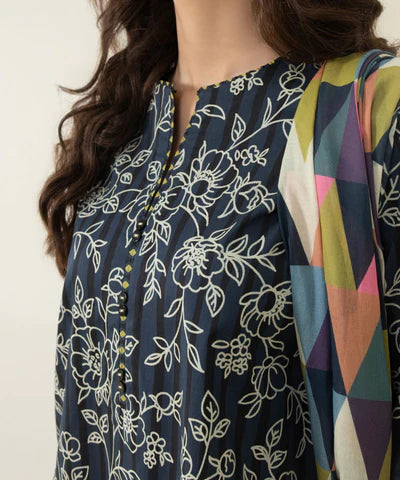 Sapphire | Unstitched 3Pc Printed Lawn Suit | U3P-DY23V4-29-R