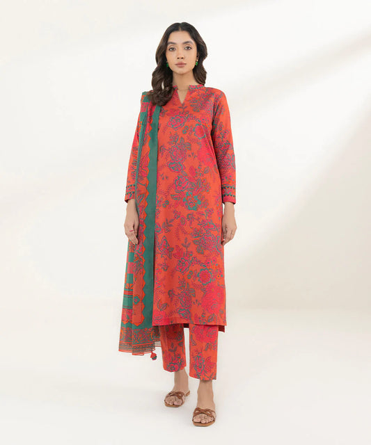 Sapphire | Unstitched 3Pc Printed Lawn Suit | U3P-DY23V4-2B