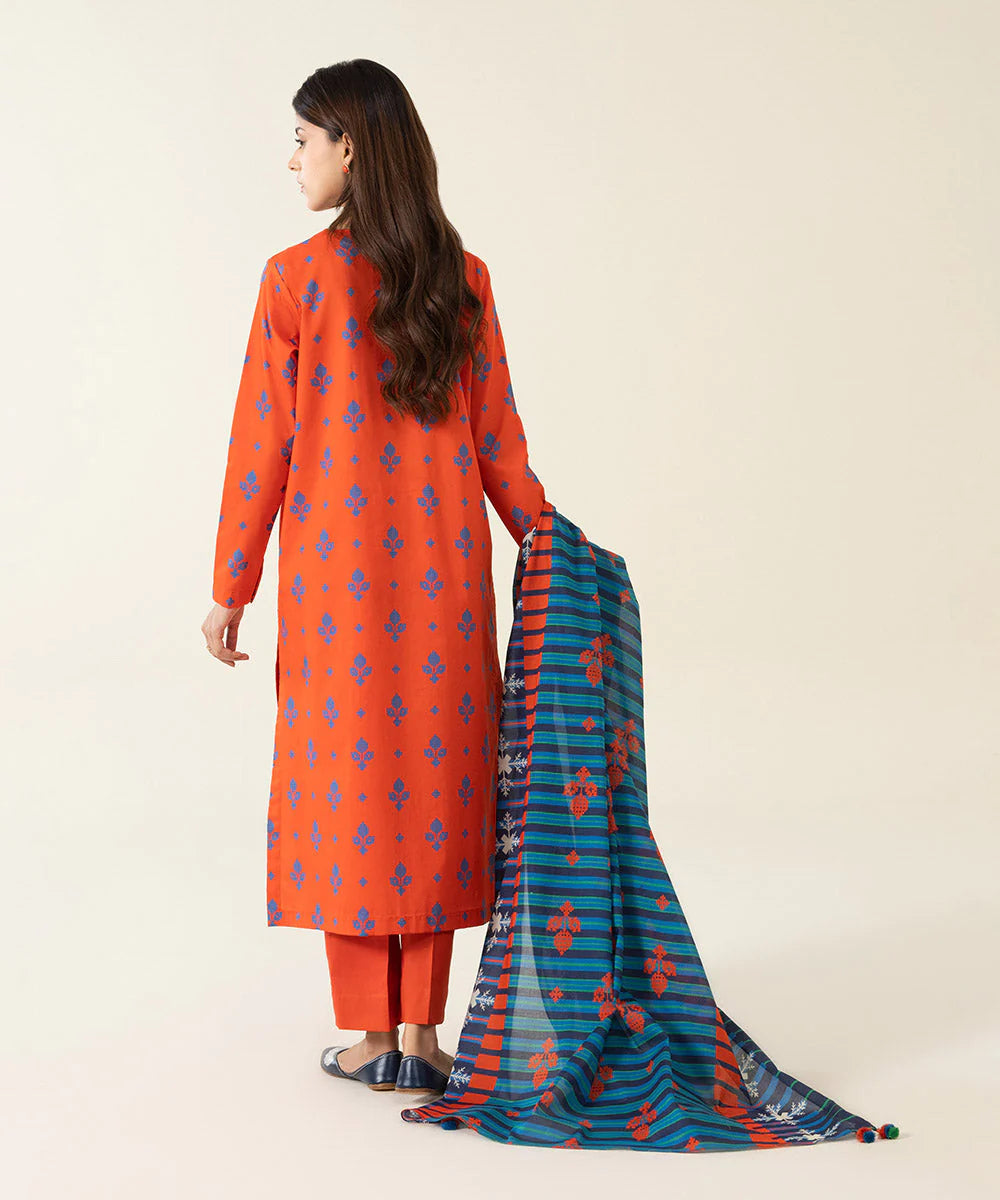 Sapphire | Unstitched 3Pc Printed Lawn Suit | U3P-DY23V4-33R