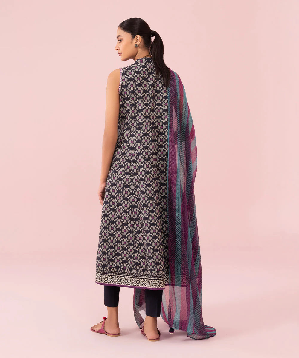 Sapphire | Unstitched 3Pc Printed Cambric Suit | U3P-DY23V5-10
