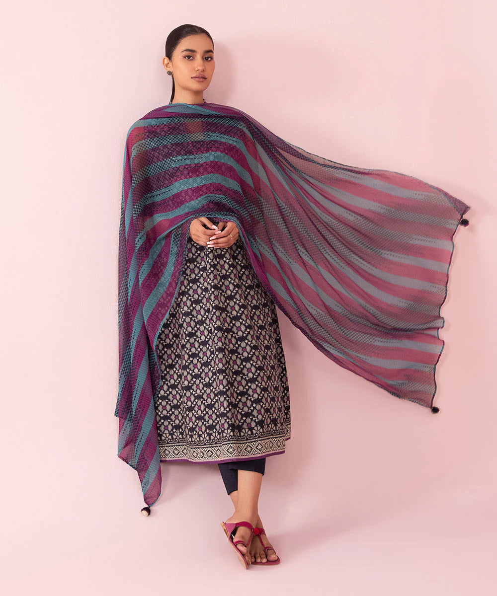 Sapphire | Unstitched 3Pc Printed Cambric Suit | U3P-DY23V5-10