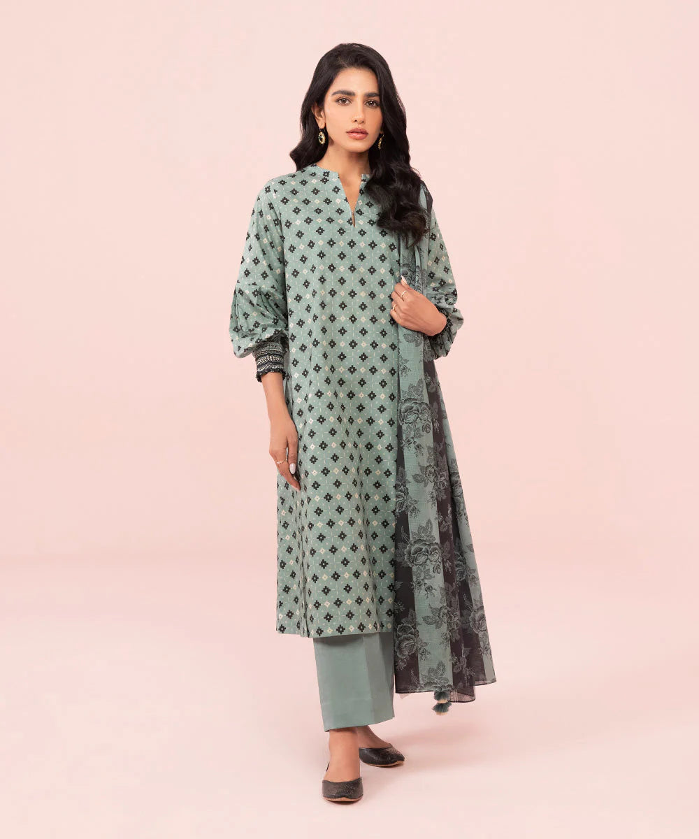SAPPHIRE | UNSTITCHED 3 PIECE PRINTED LAWN SUIT