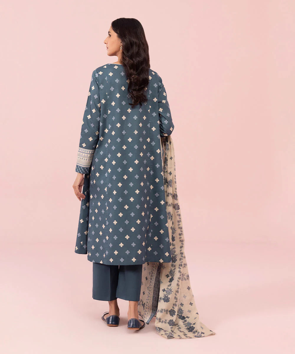 Sapphire | Unstitched 3Pc Printed Lawn Suit | U3P-DY23V5-17R