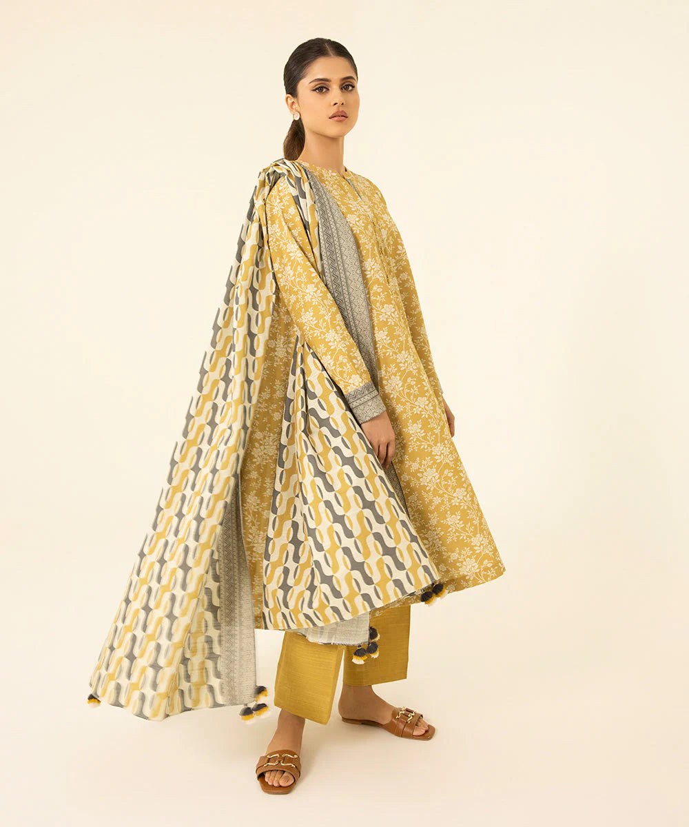 SAPPHIRE | UNSTITCHED 3 PIECE PRINTED LAWN SUIT