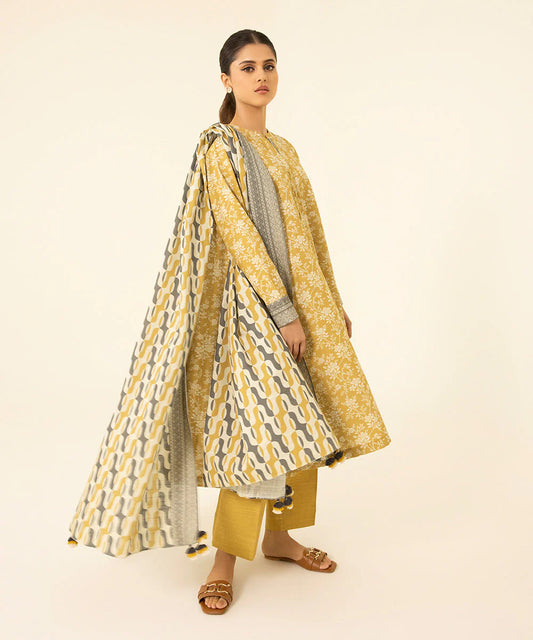 SAPPHIRE | UNSTITCHED 3 PIECE PRINTED LAWN SUIT