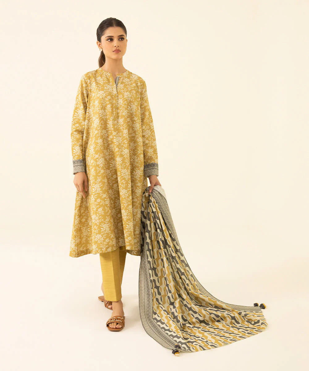 SAPPHIRE | UNSTITCHED 3 PIECE PRINTED LAWN SUIT