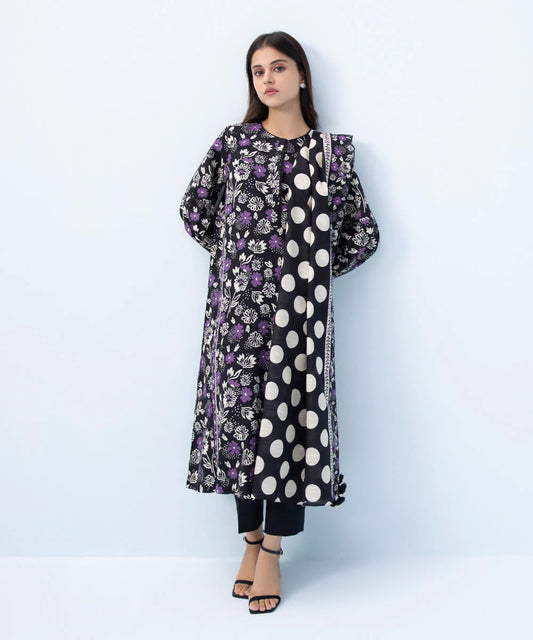 SAPPHIRE | UNSTITCHED 3 PIECE PRINTED KHADDAR SUIT