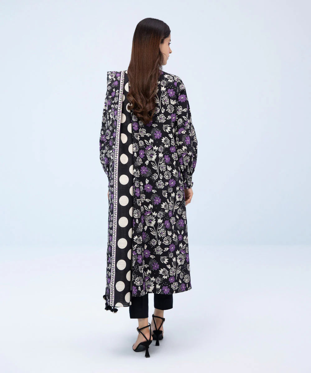 SAPPHIRE | UNSTITCHED 3 PIECE PRINTED KHADDAR SUIT