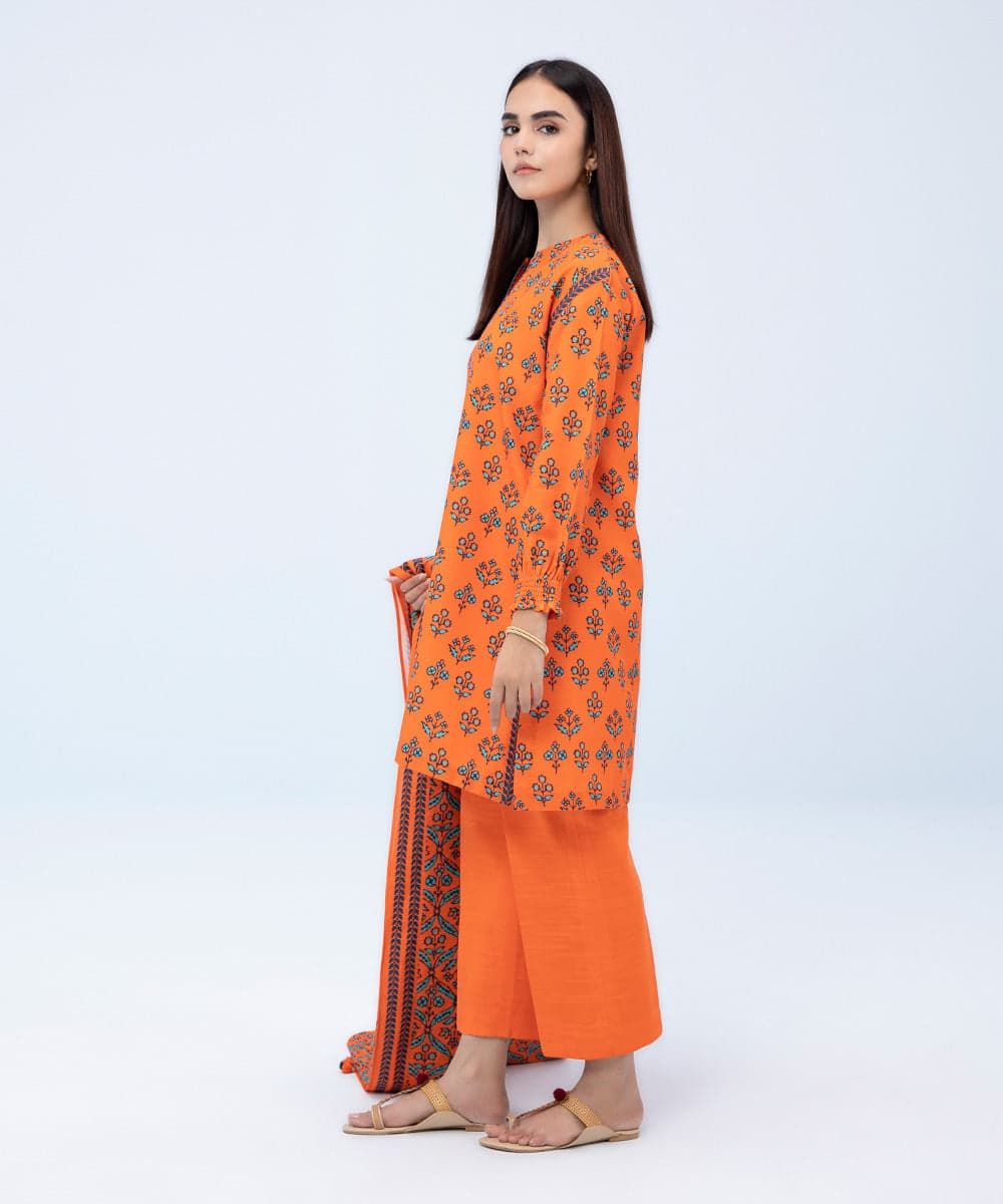SAPPHIRE | UNSTITCHED 3 PIECE PRINTED LIGHT KHADDAR SUIT