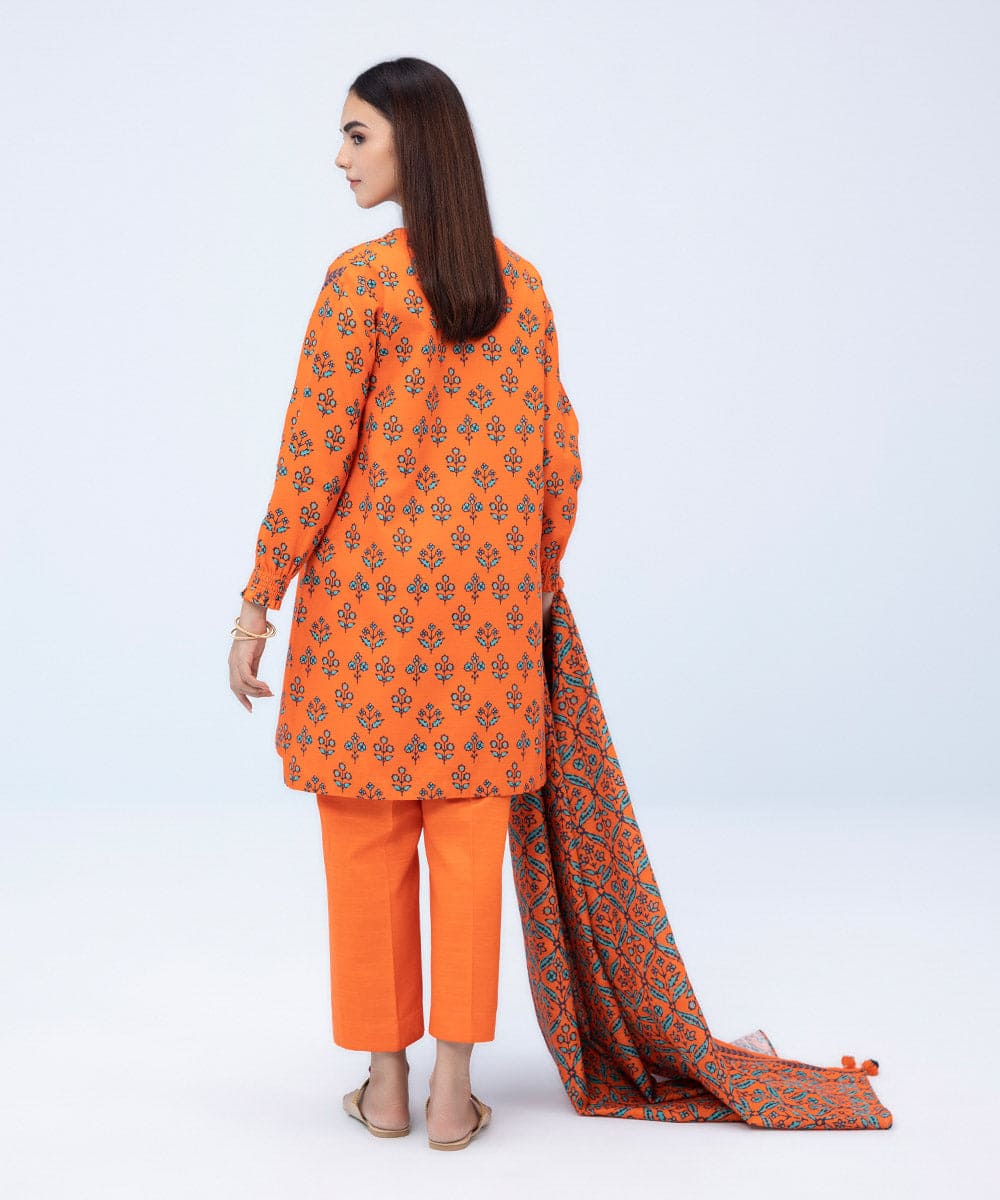 SAPPHIRE | UNSTITCHED 3 PIECE PRINTED LIGHT KHADDAR SUIT