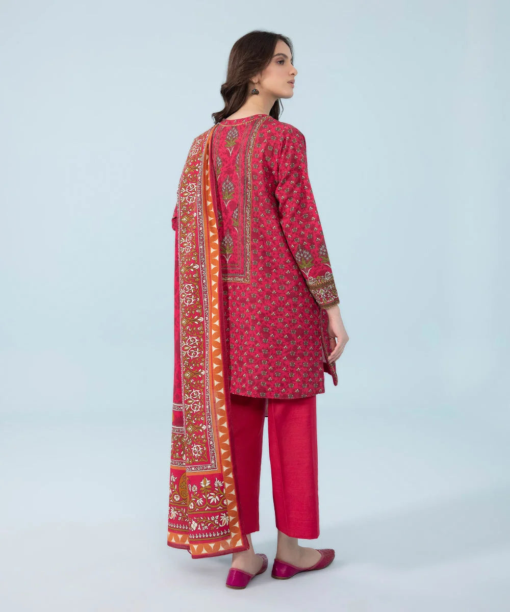 SAPPHIRE | UNSTITCHED 3 PIECE PRINTED KHADDAR SUIT