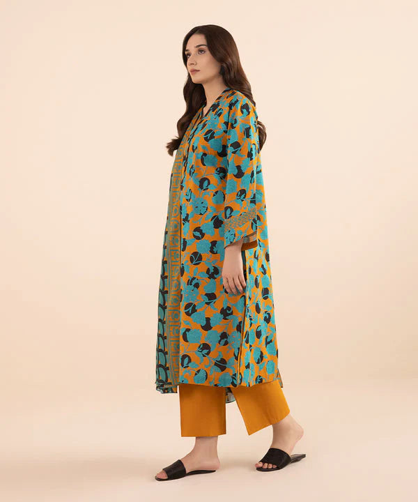 SAPPHIRE | UNSTITCHED 3 PIECE PRINTED LAWN SUIT