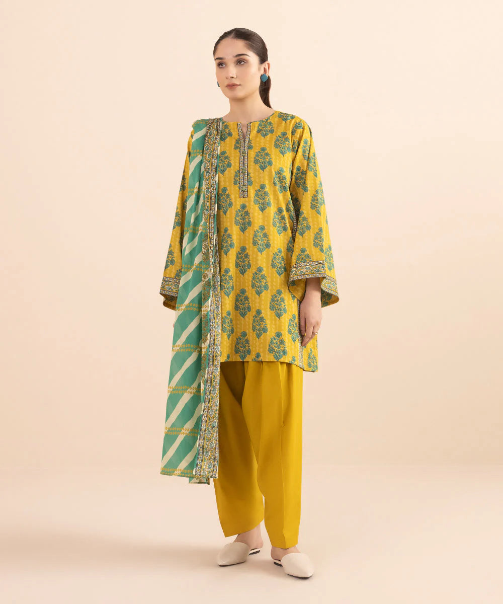 SAPPHIRE | UNSTITCHED 3 PIECE PRINTED LAWN SUIT