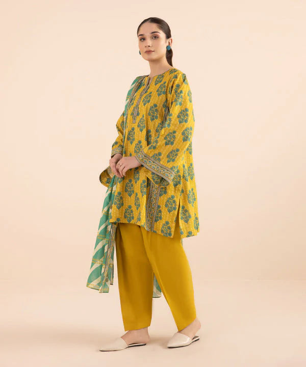 SAPPHIRE | UNSTITCHED 3 PIECE PRINTED LAWN SUIT