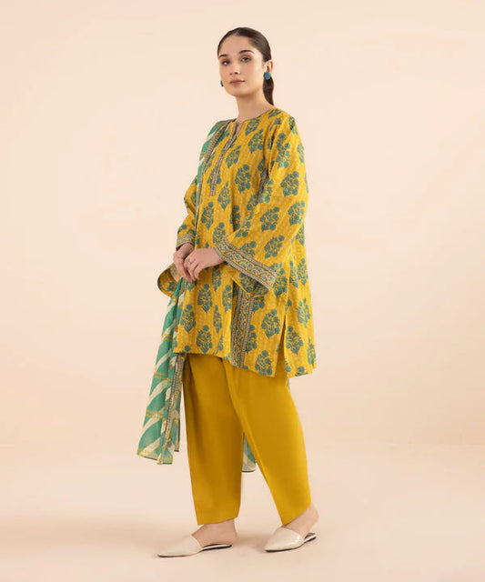 SAPPHIRE | UNSTITCHED 3 PIECE PRINTED LAWN SUIT