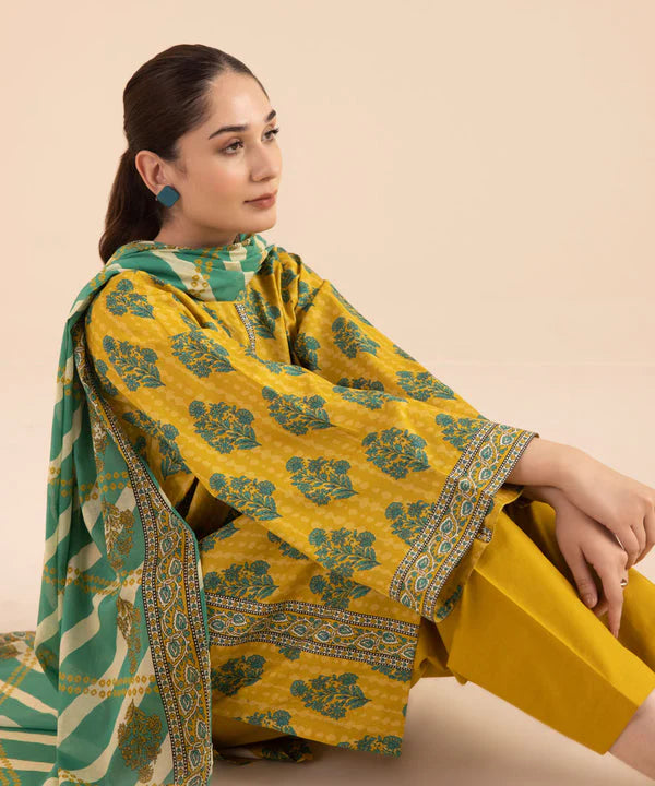 SAPPHIRE | UNSTITCHED 3 PIECE PRINTED LAWN SUIT