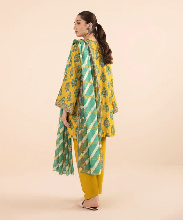 SAPPHIRE | UNSTITCHED 3 PIECE PRINTED LAWN SUIT