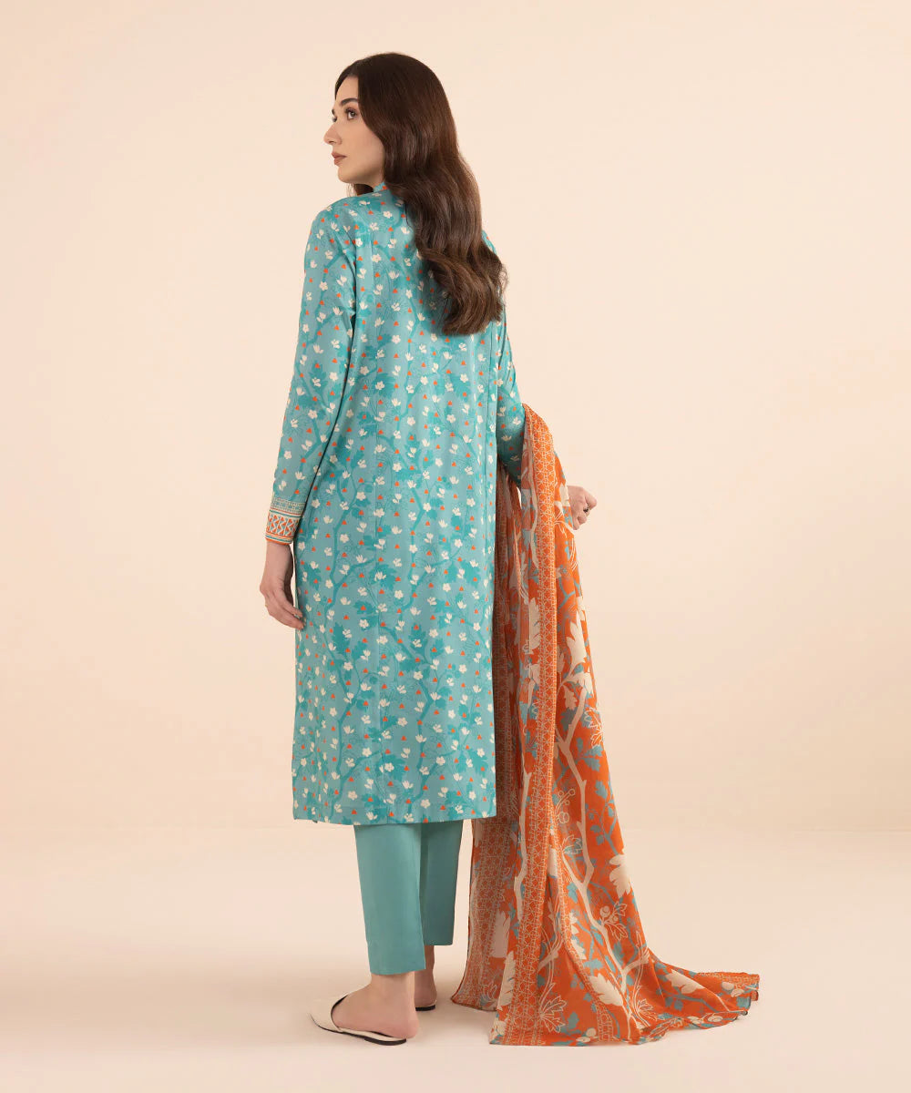 SAPPHIRE | UNSTITCHED 3 PIECE PRINTED LAWN SUIT