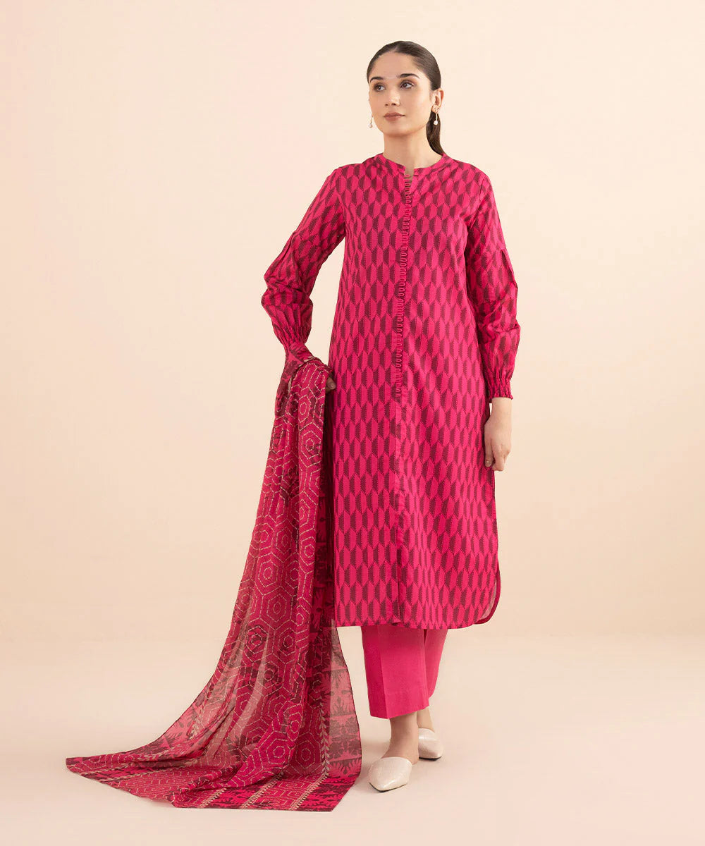 SAPPHIRE | UNSTITCHED 3 PIECE PRINTED LAWN SUIT