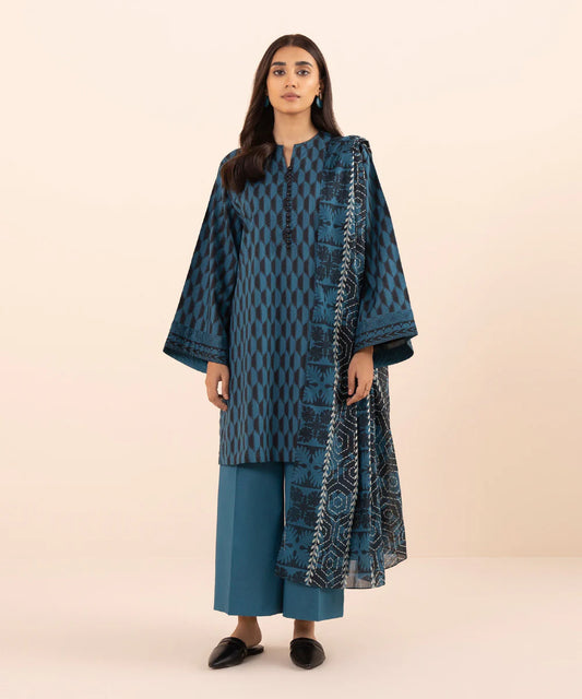 SAPPHIRE | UNSTITCHED 3 PIECE PRINTED LAWN SUIT