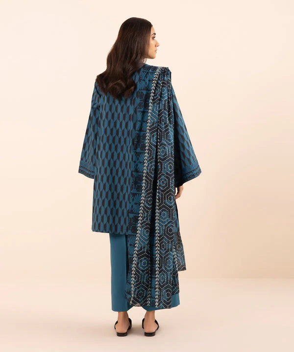 SAPPHIRE | UNSTITCHED 3 PIECE PRINTED LAWN SUIT