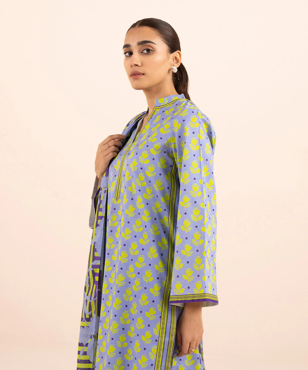 SAPPHIRE | UNSTITCHED 3 PIECE PRINTED LAWN SUIT