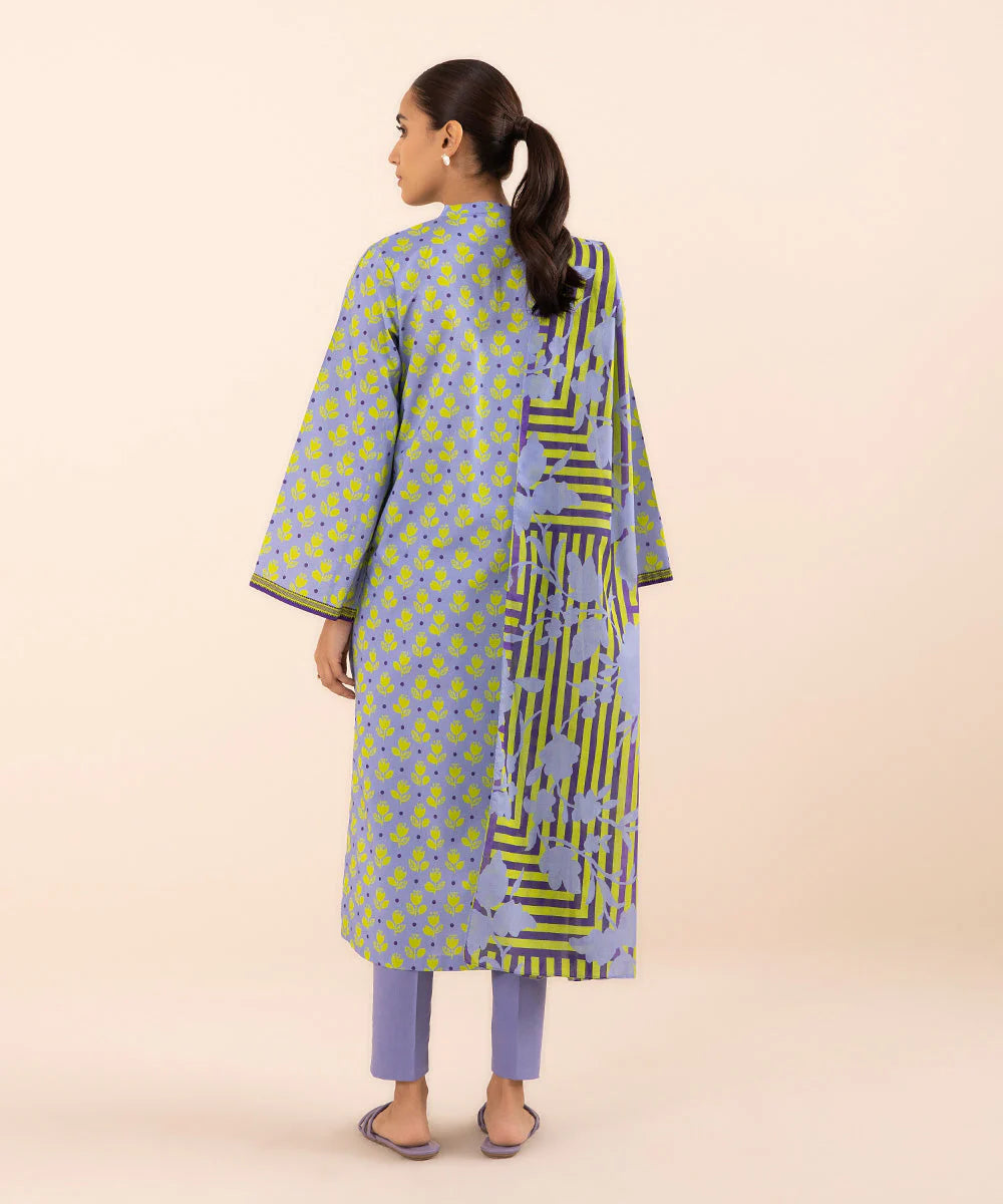 SAPPHIRE | UNSTITCHED 3 PIECE PRINTED LAWN SUIT