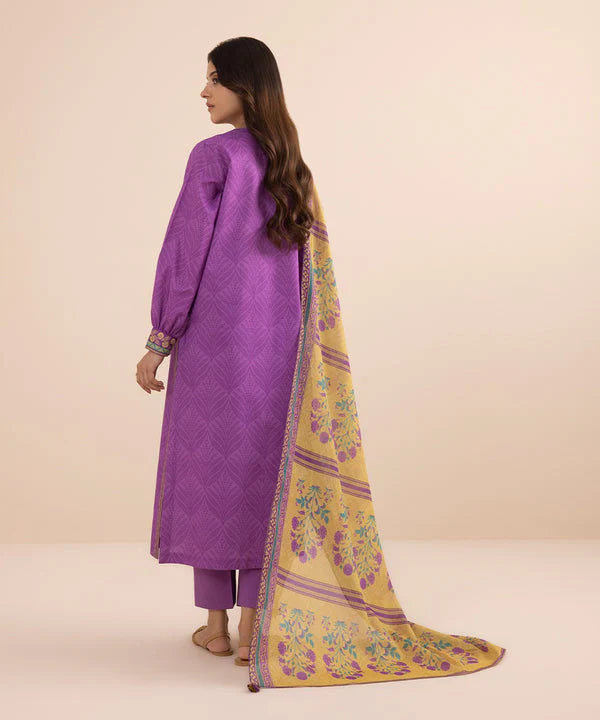 SAPPHIRE | UNSTITCHED 3 PIECE PRINTED LAWN SUIT
