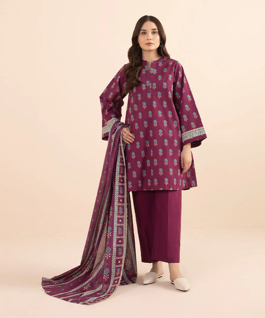 SAPPHIRE | UNSTITCHED 3 PIECE PRINTED LAWN SUIT