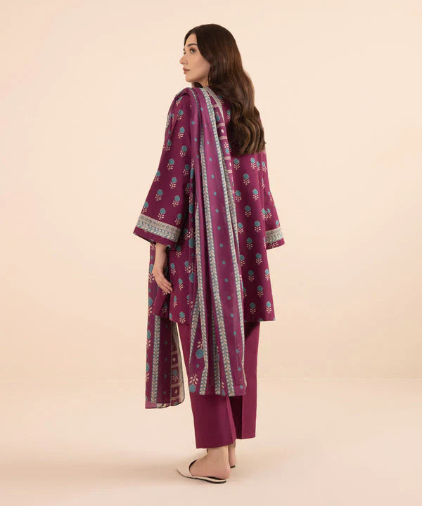 SAPPHIRE | UNSTITCHED 3 PIECE PRINTED LAWN SUIT