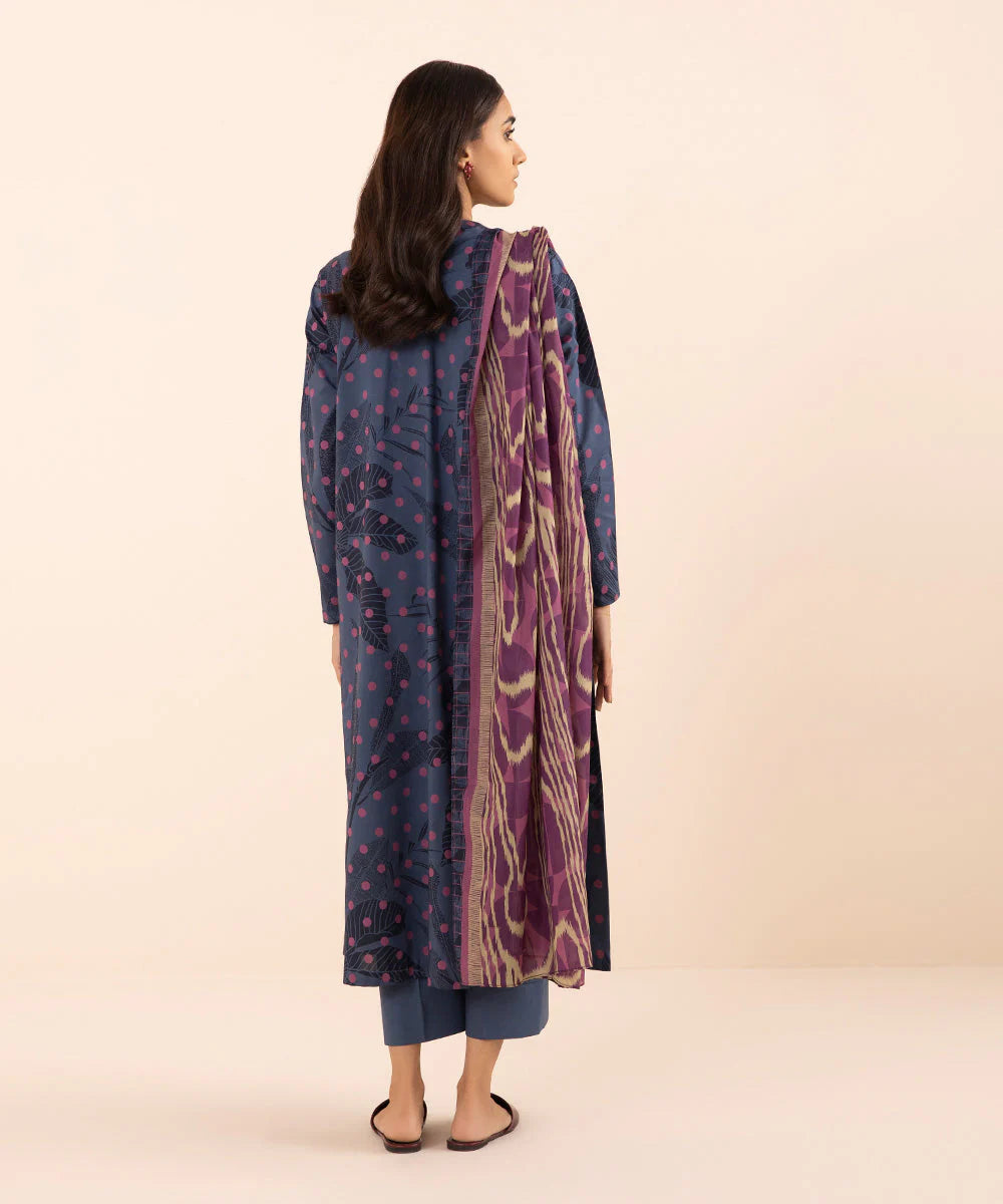 SAPPHIRE | UNSTITCHED 3 PIECE PRINTED LAWN SUIT
