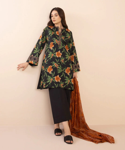 SAPPHIRE | UNSTITCHED 3 PIECE PRINTED LAWN SUIT