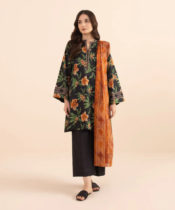 SAPPHIRE | UNSTITCHED 3 PIECE PRINTED LAWN SUIT
