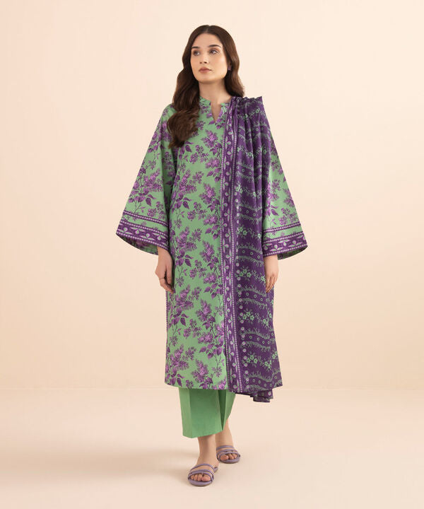 SAPPHIRE | UNSTITCHED 3 PIECE PRINTED LAWN SUIT