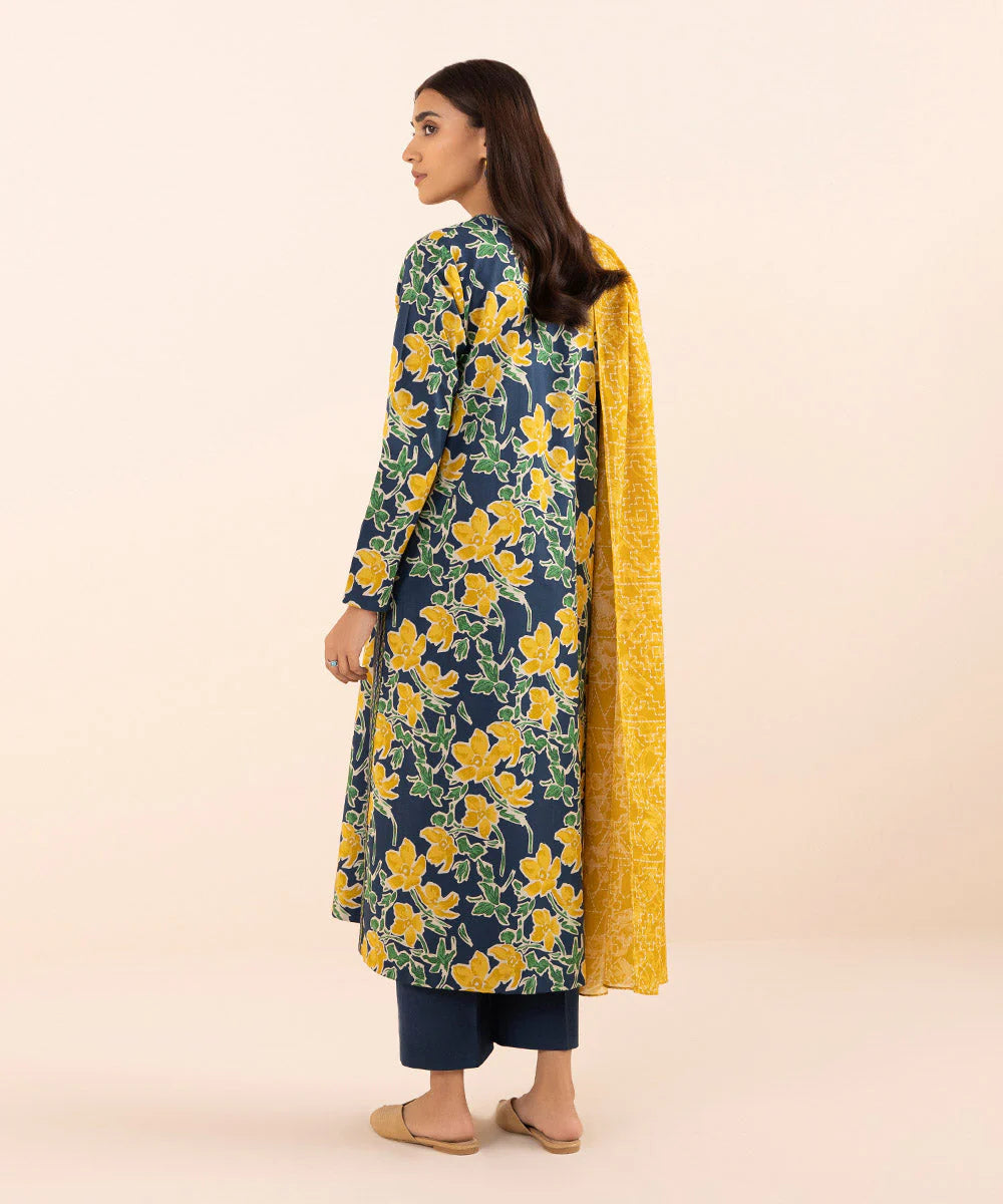 SAPPHIRE | UNSTITCHED 3 PIECE PRINTED LAWN SUIT