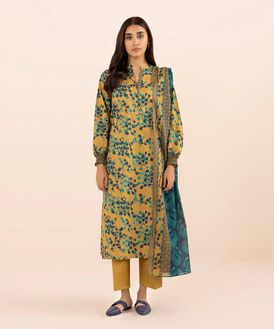 SAPPHIRE | UNSTITCHED 3 PIECE PRINTED LAWN SUIT