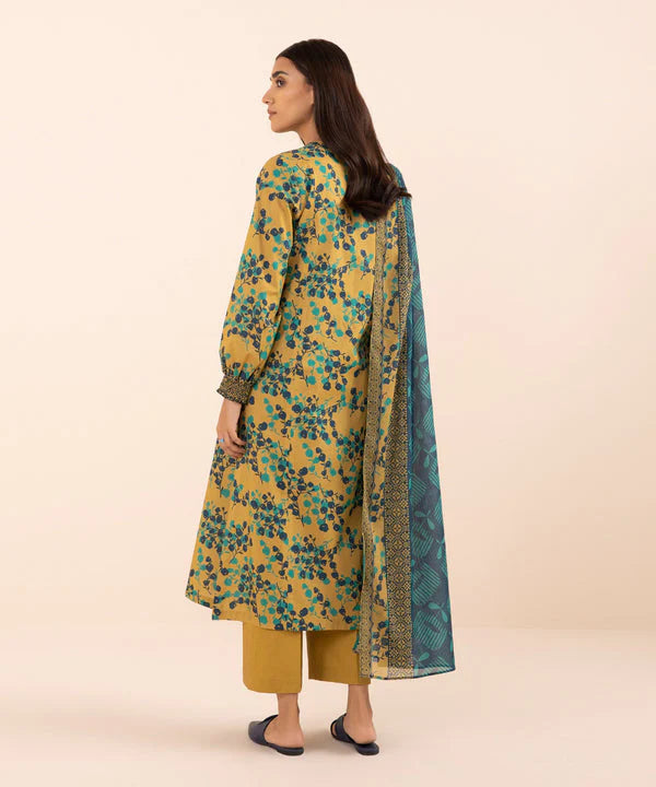 SAPPHIRE | UNSTITCHED 3 PIECE PRINTED LAWN SUIT