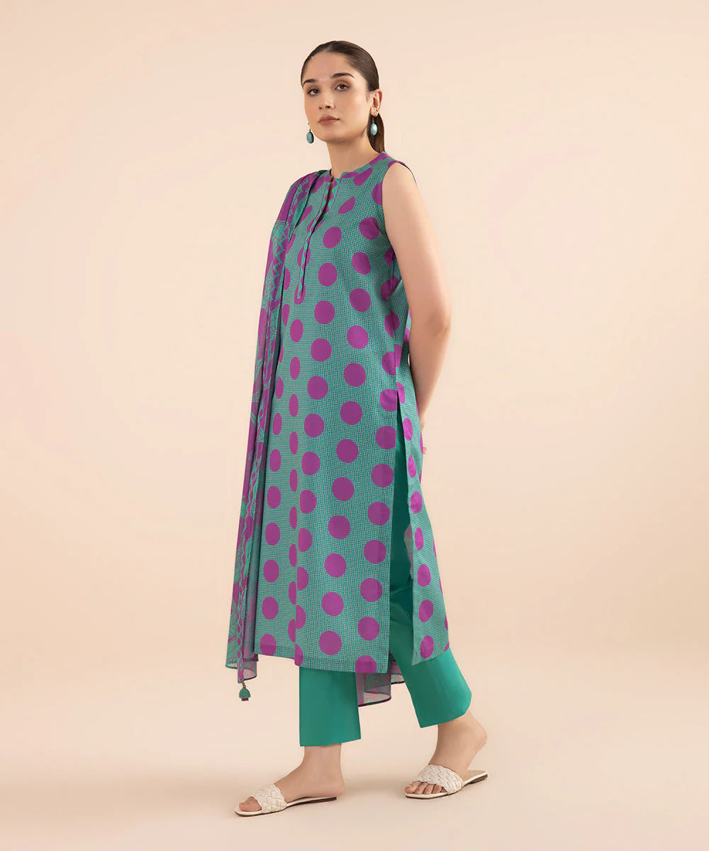 SAPPHIRE | UNSTITCHED 3 PIECE PRINTED LAWN SUIT