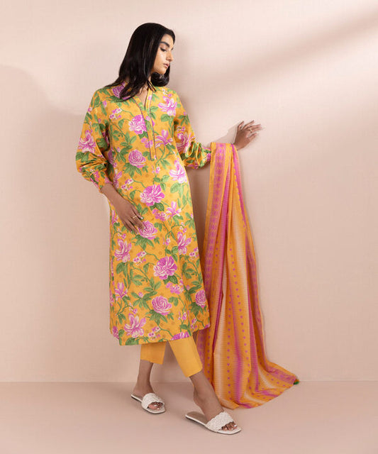 SAPPHIRE | UNSTITCHED 3 PIECE PRINTED LAWN SUIT
